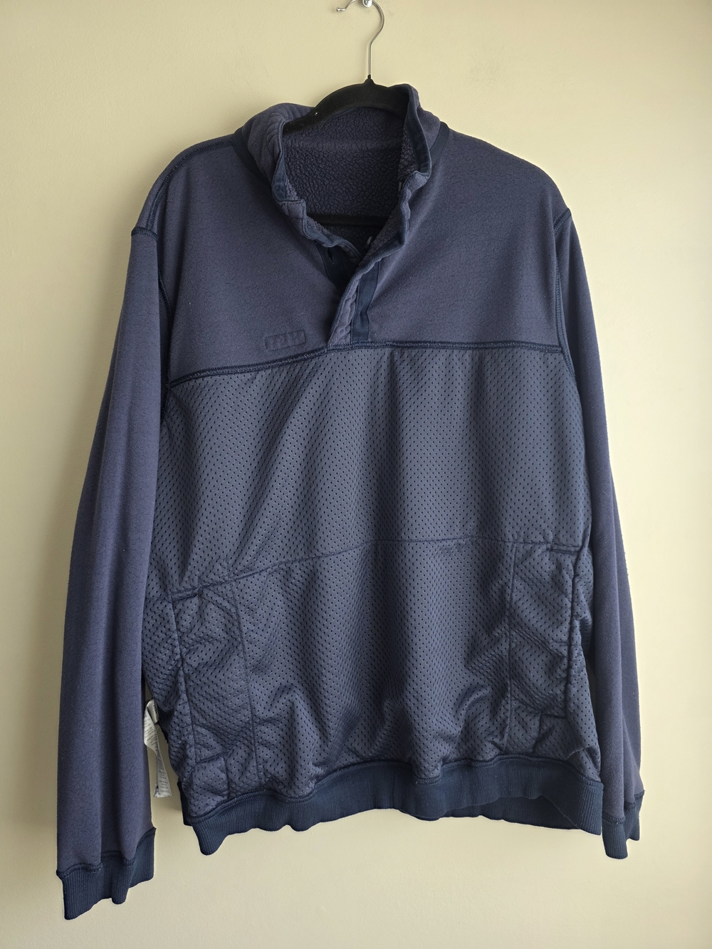 Patagonia Men's Shearling Button Fleece Pullover Navy XXL - Picture 14 of 15